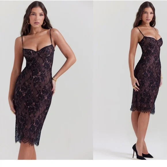 lace mini dress blue Waimari Amarelle Blue Lace Cotton Mini Dress main image 1